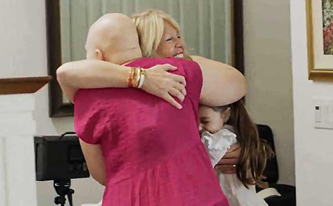 Rosie hugging